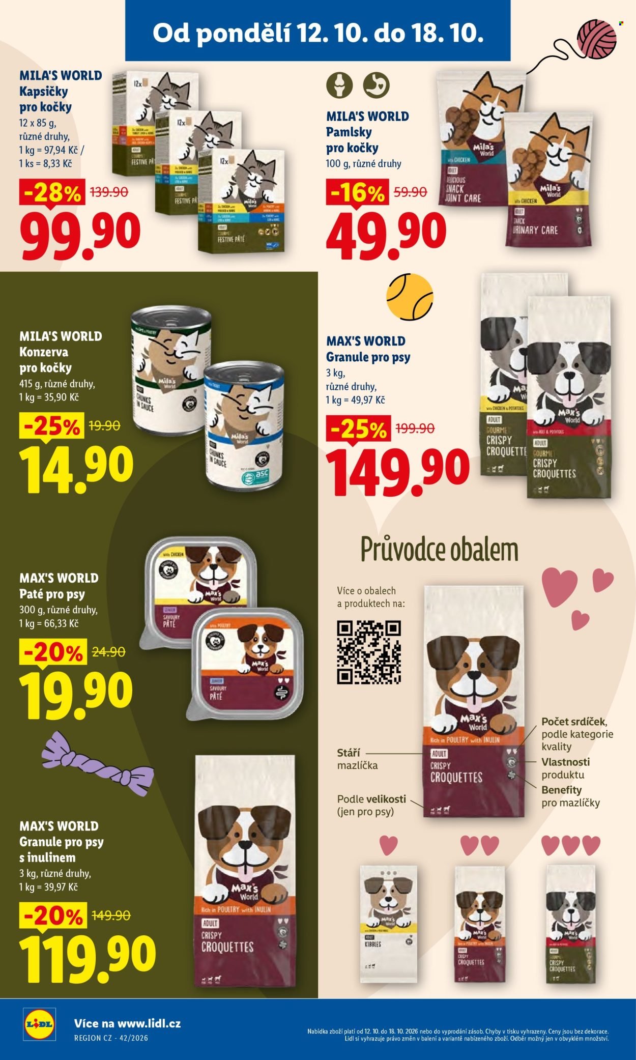 LIDL leták - Vše pro Tvého spokojeného mazlíčka