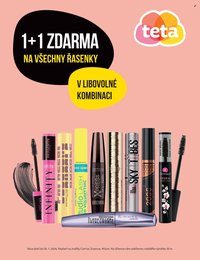 TETA DROGERIE leták - 1+1 na všechny řasenky
