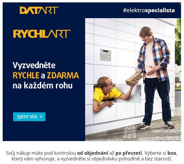 DATART leták - Vyzvedněte rychle a zdarma na každém rohu