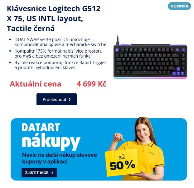 DATART leták - Vyzvedněte rychle a zdarma na každém rohu