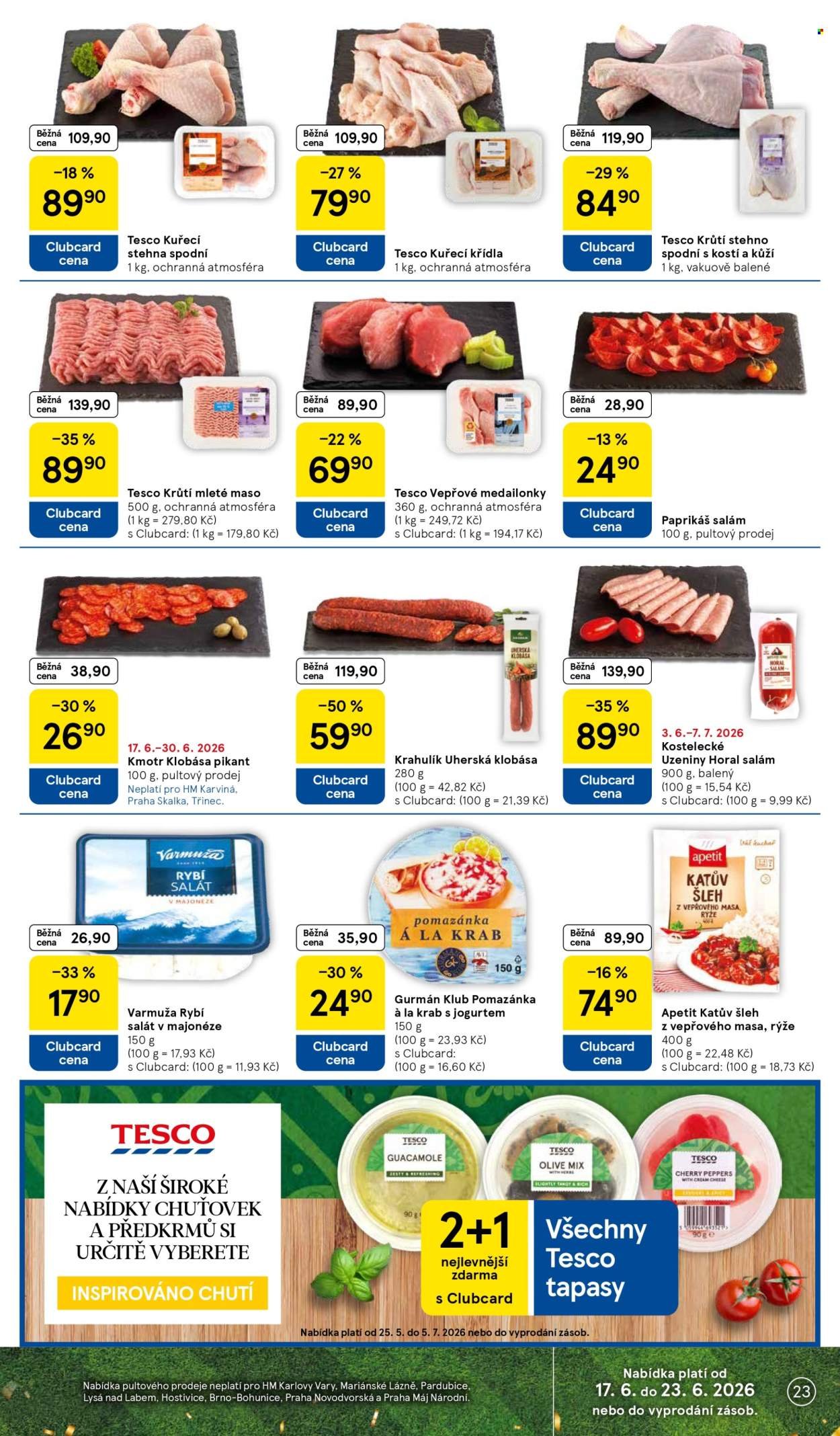 TESCO leták - Vaše šance skórovat