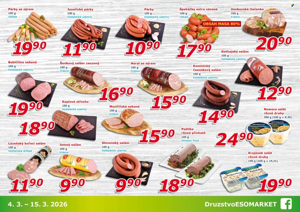 ESO MARKET leták - Od středy 4.3.2026 (2026-03-04 - 2026-03-15)