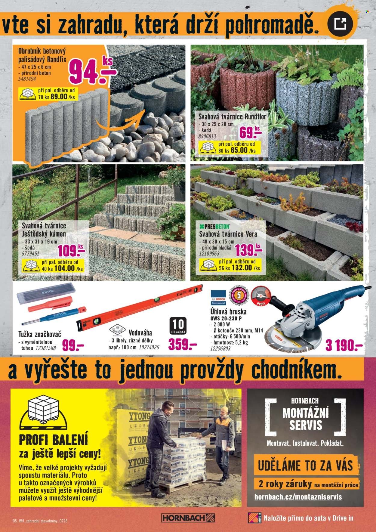 HORNBACH leták - Váš další projekt - Zahradní stavebniny