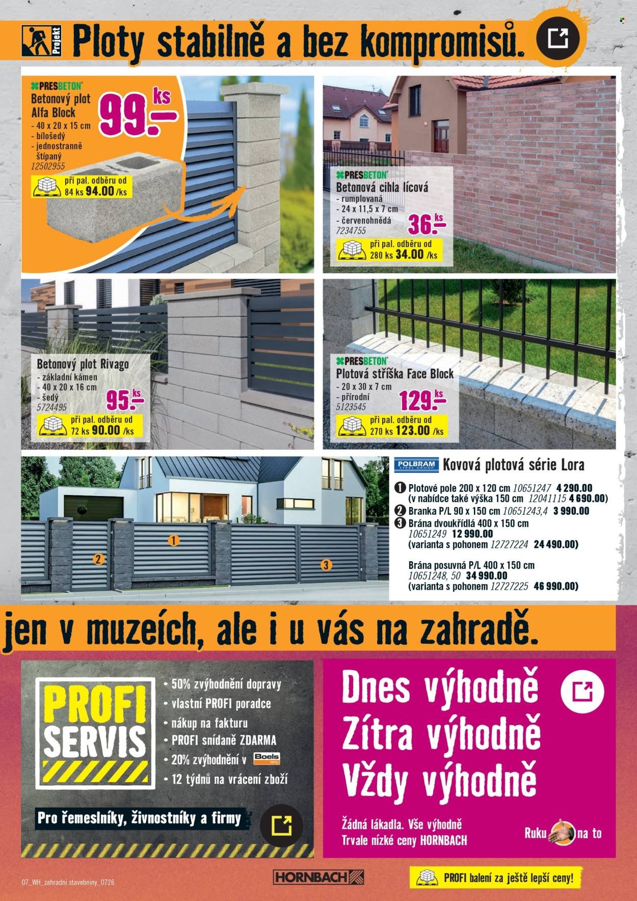 HORNBACH leták - Váš další projekt - Zahradní stavebniny
