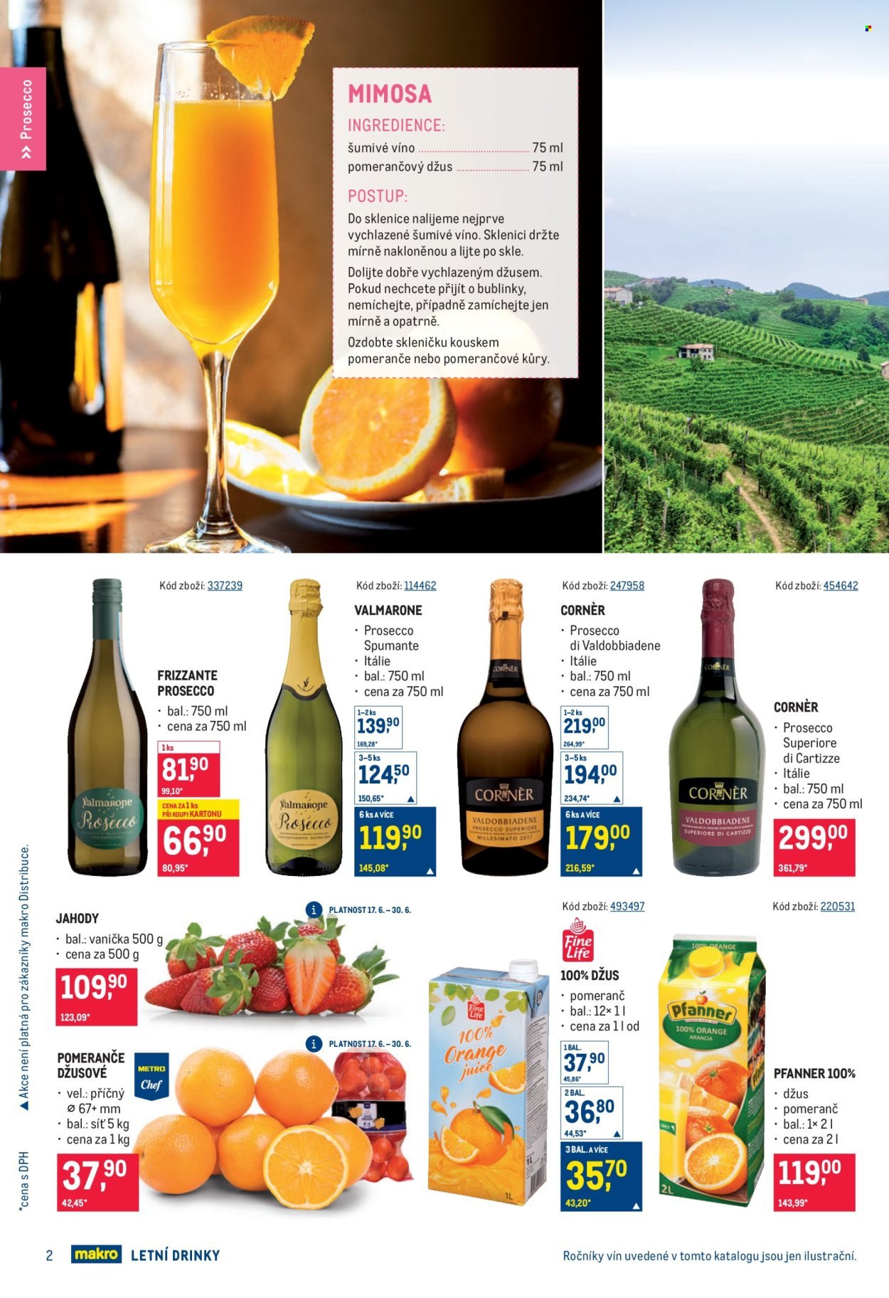 MAKRO leták - Letní drinky