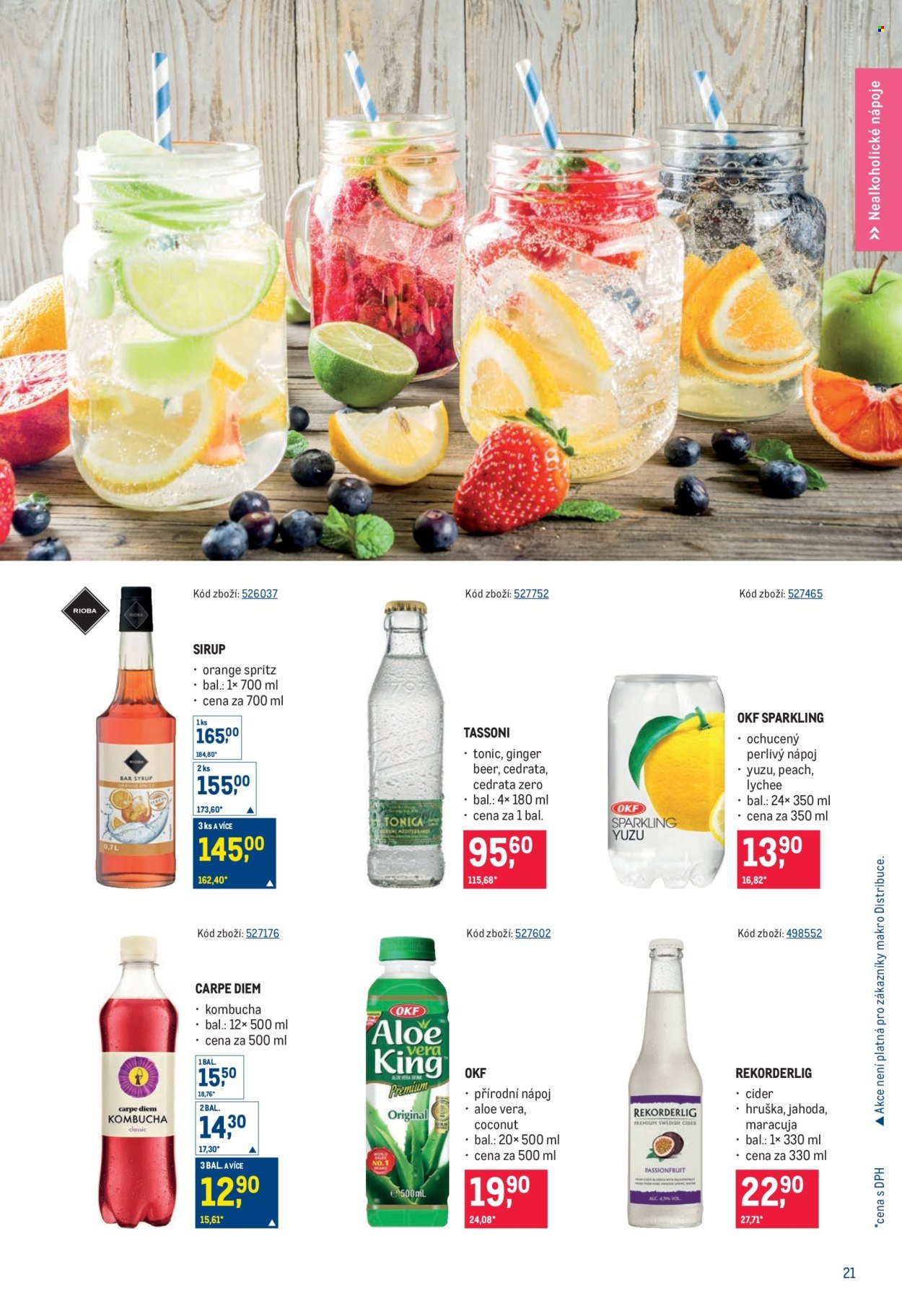 MAKRO leták - Letní drinky