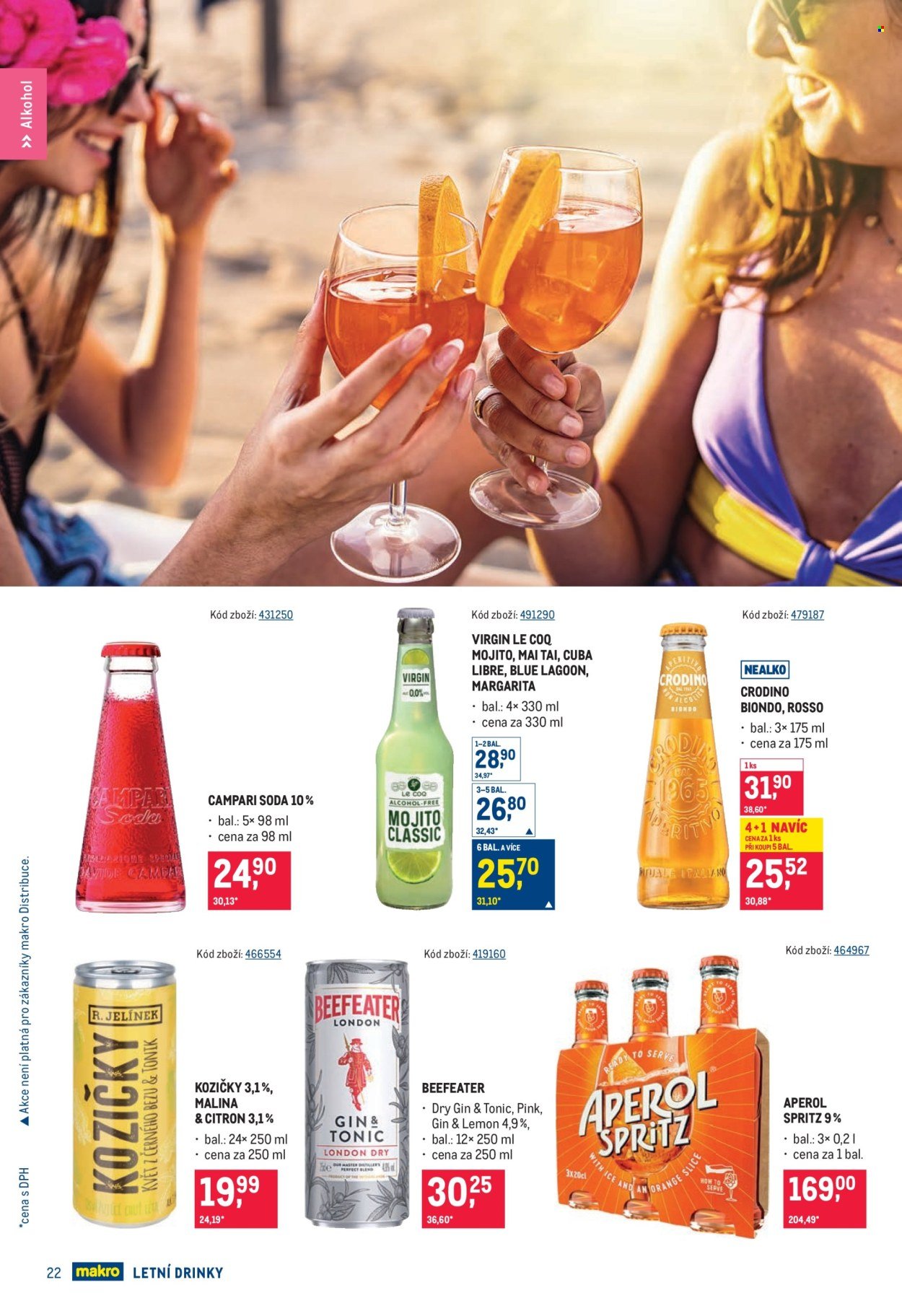 MAKRO leták - Letní drinky