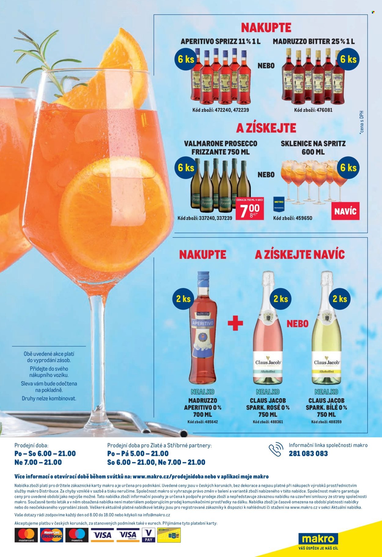 MAKRO leták - Letní drinky