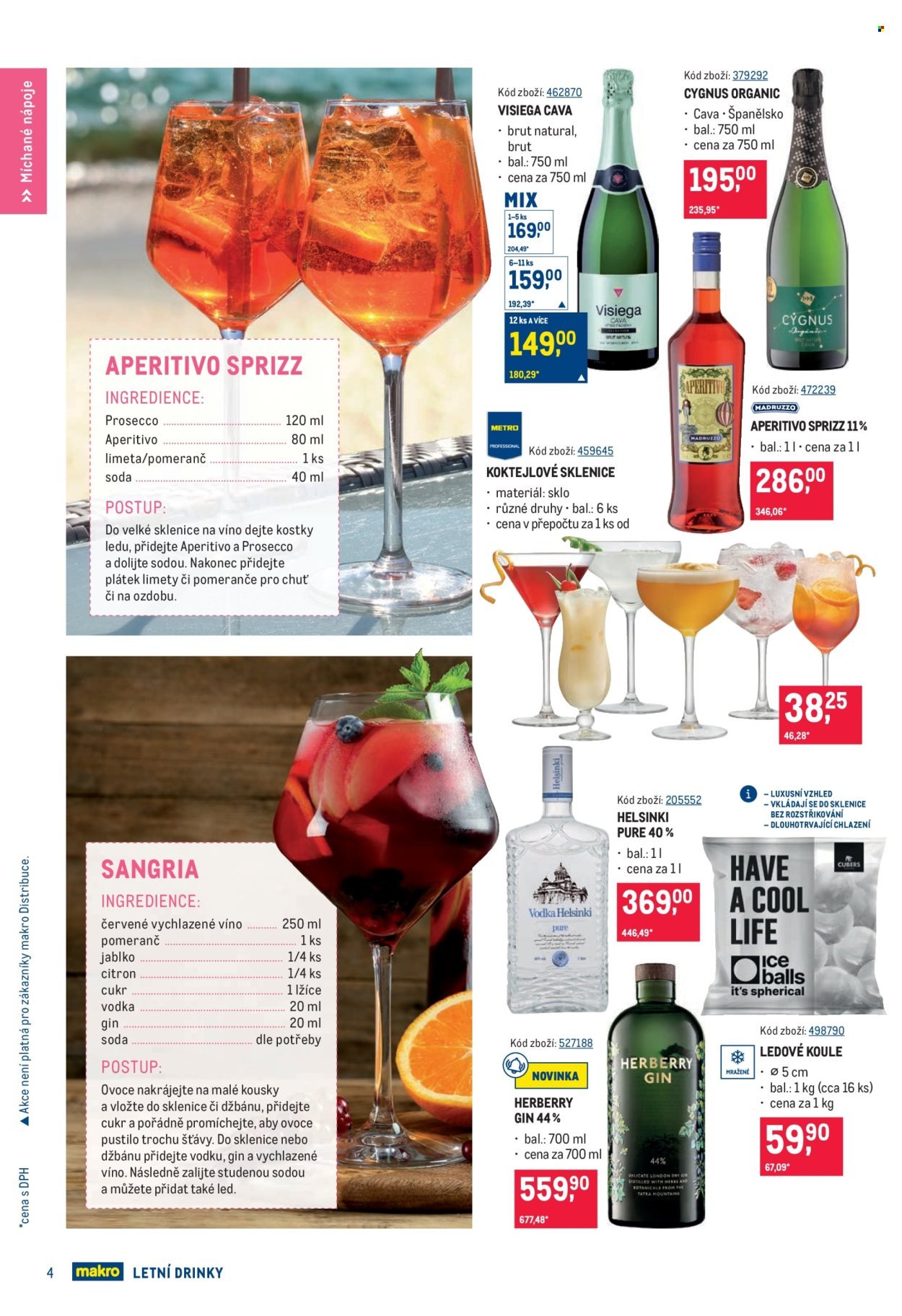 MAKRO leták - Letní drinky
