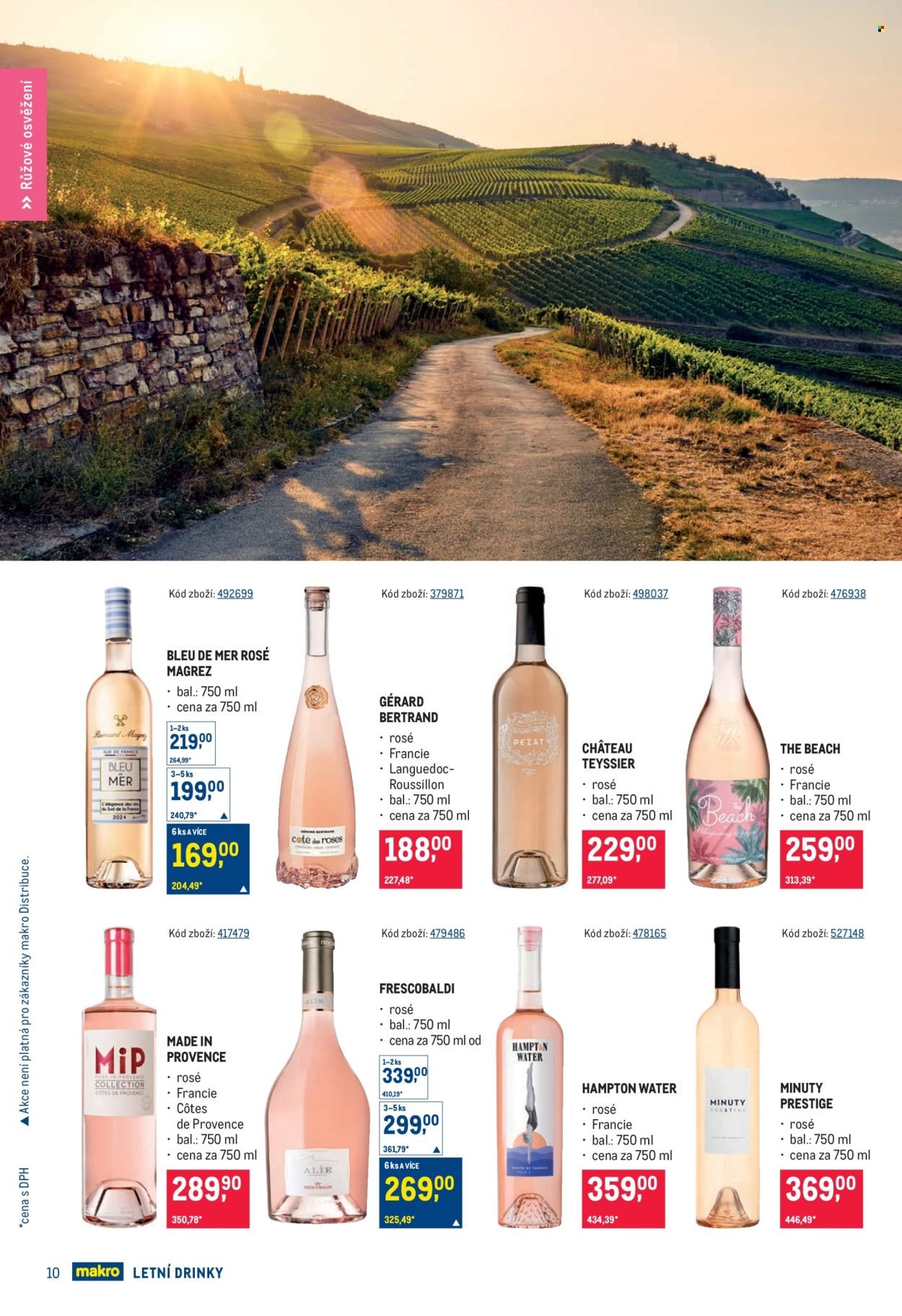 MAKRO leták - Letní drinky
