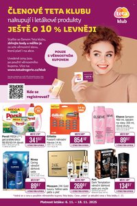 TETA DROGERIE leták - Klub (2025-11-06 - 2025-11-18)