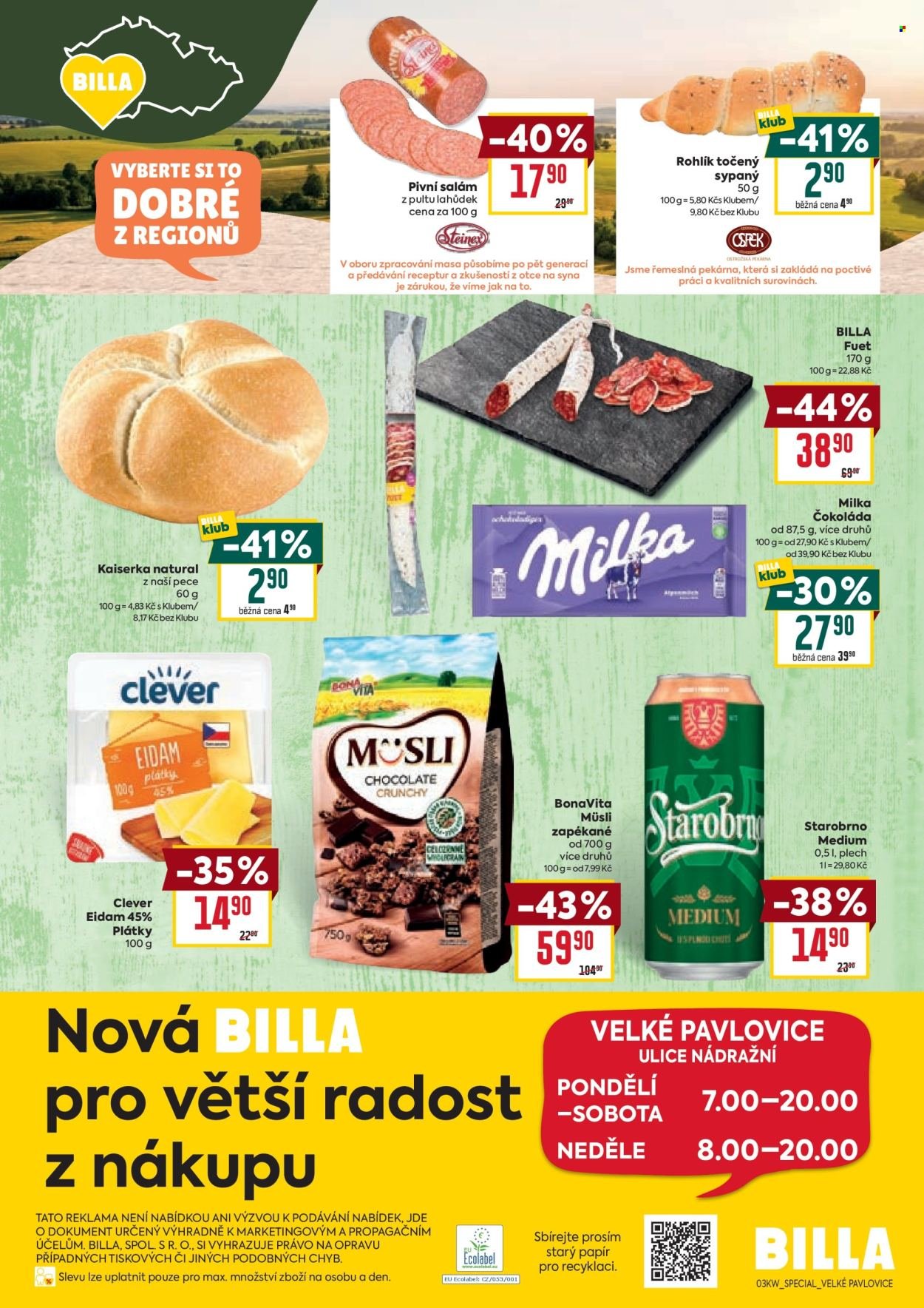 BILLA leták - Speciál: Velké Pavlovice (2026-01-14 - 2026-01-27)