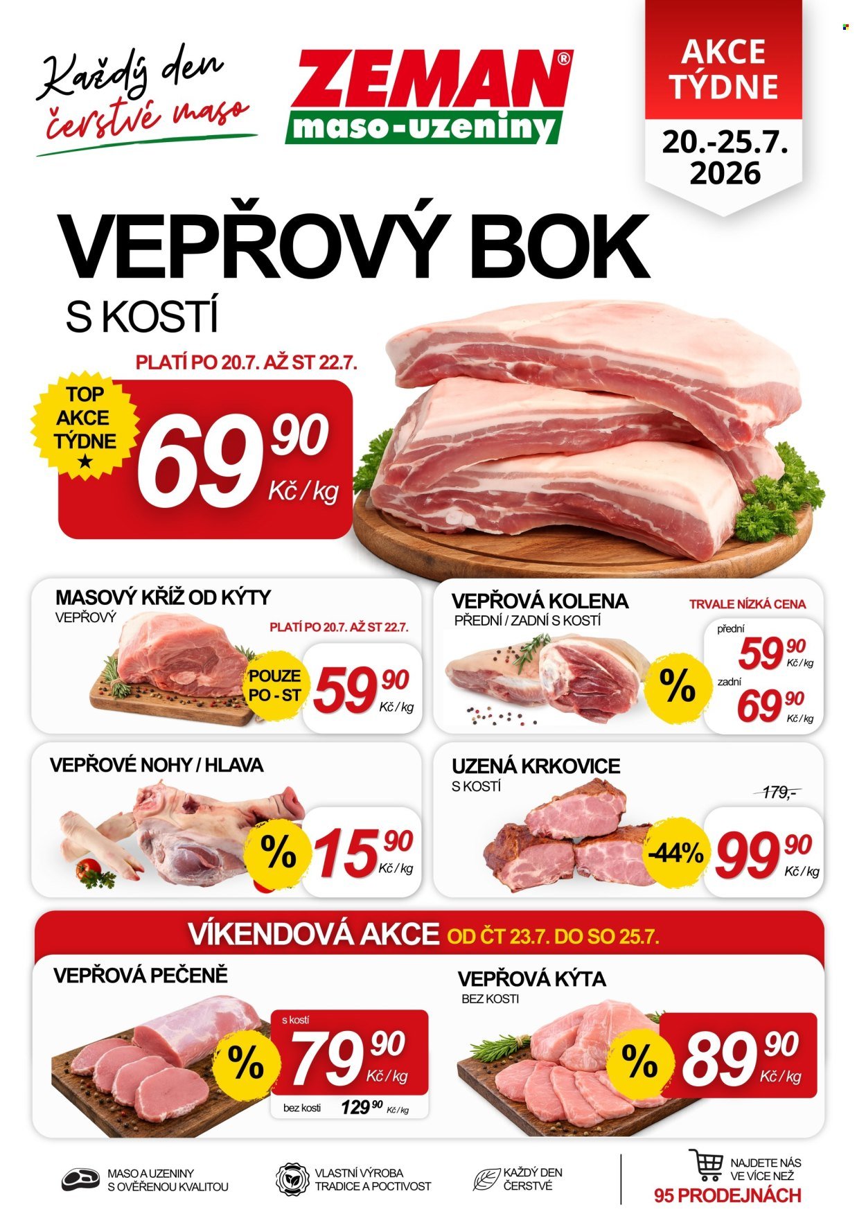 ZEMAN MASO-UZENINY leták - Od pondělí 20.7.2026
