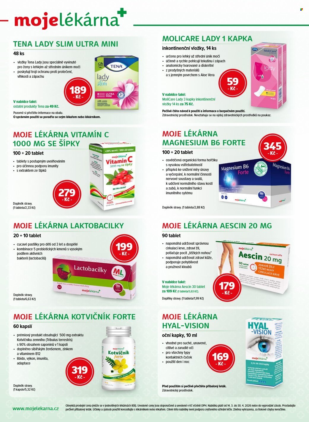 MOJELEKARNA.CZ leták - Akční leták (2026-03-14 - 2026-04-30)