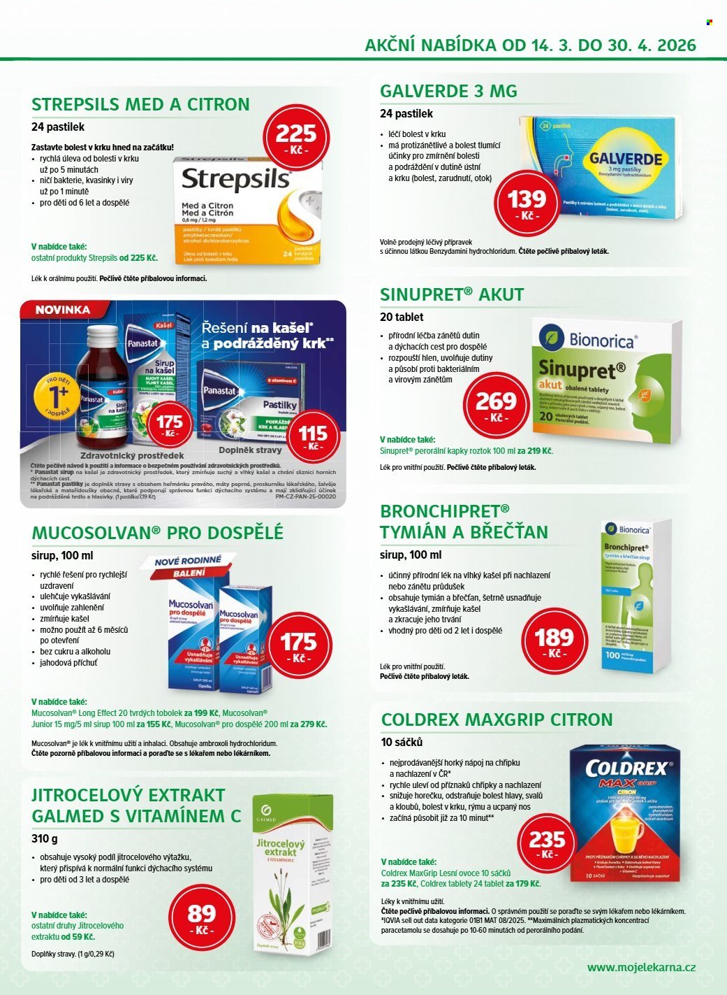 MOJELEKARNA.CZ leták - Akční leták (2026-03-14 - 2026-04-30)