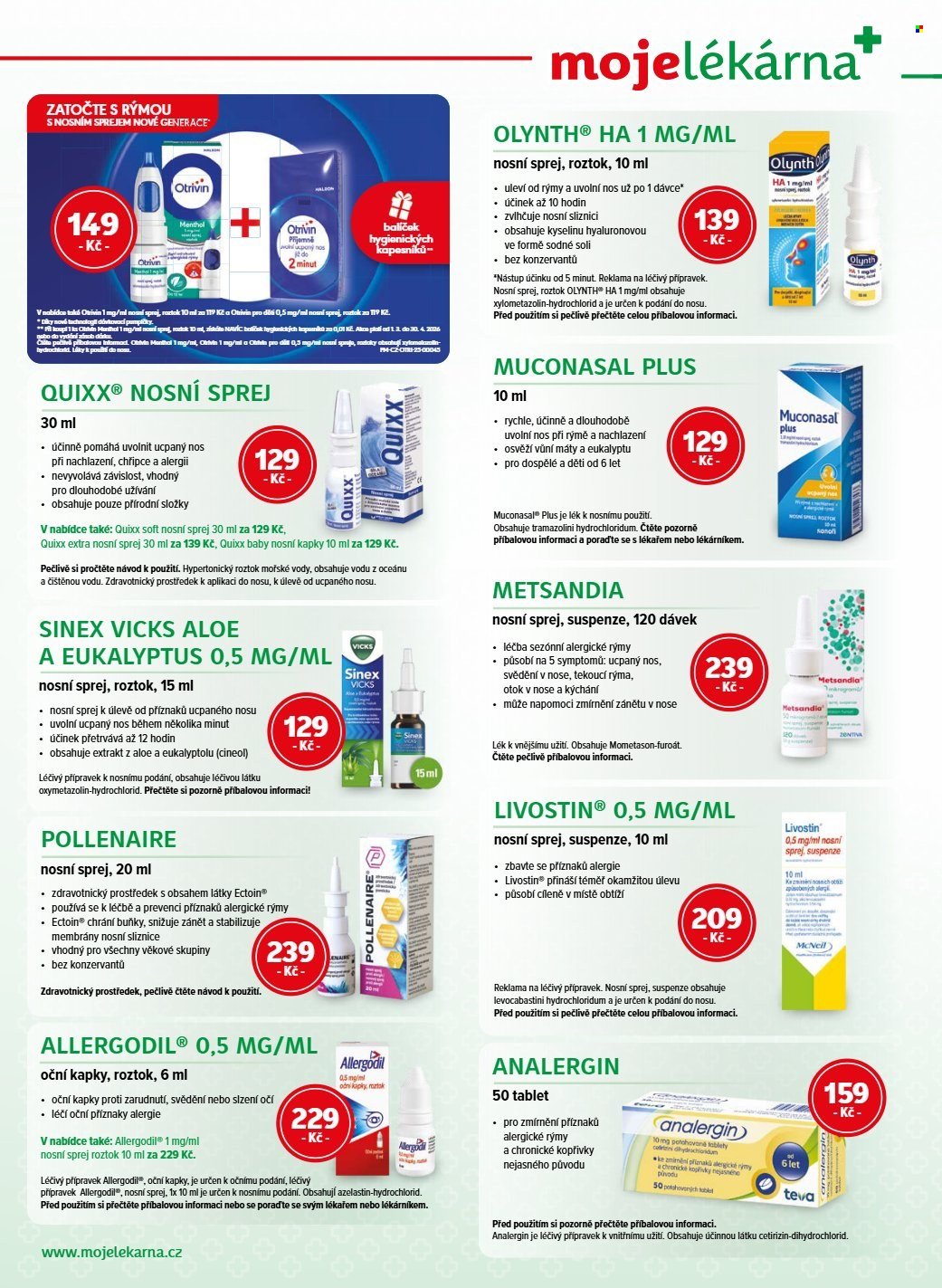 MOJELEKARNA.CZ leták - Akční leták (2026-03-14 - 2026-04-30)
