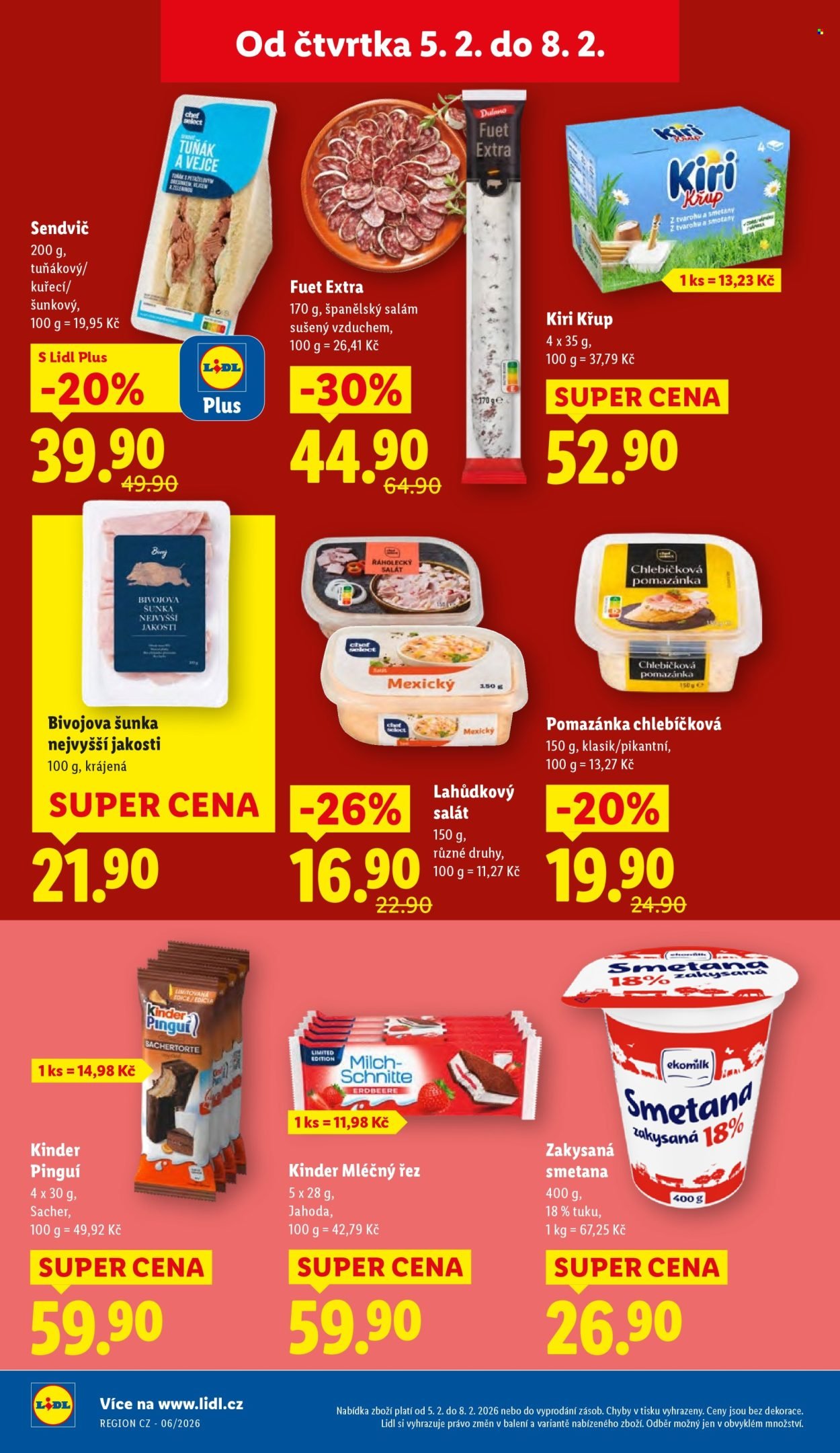 LIDL leták - Od čtvrtka 5.2.2026 (2026-02-05 - 2026-02-08)
