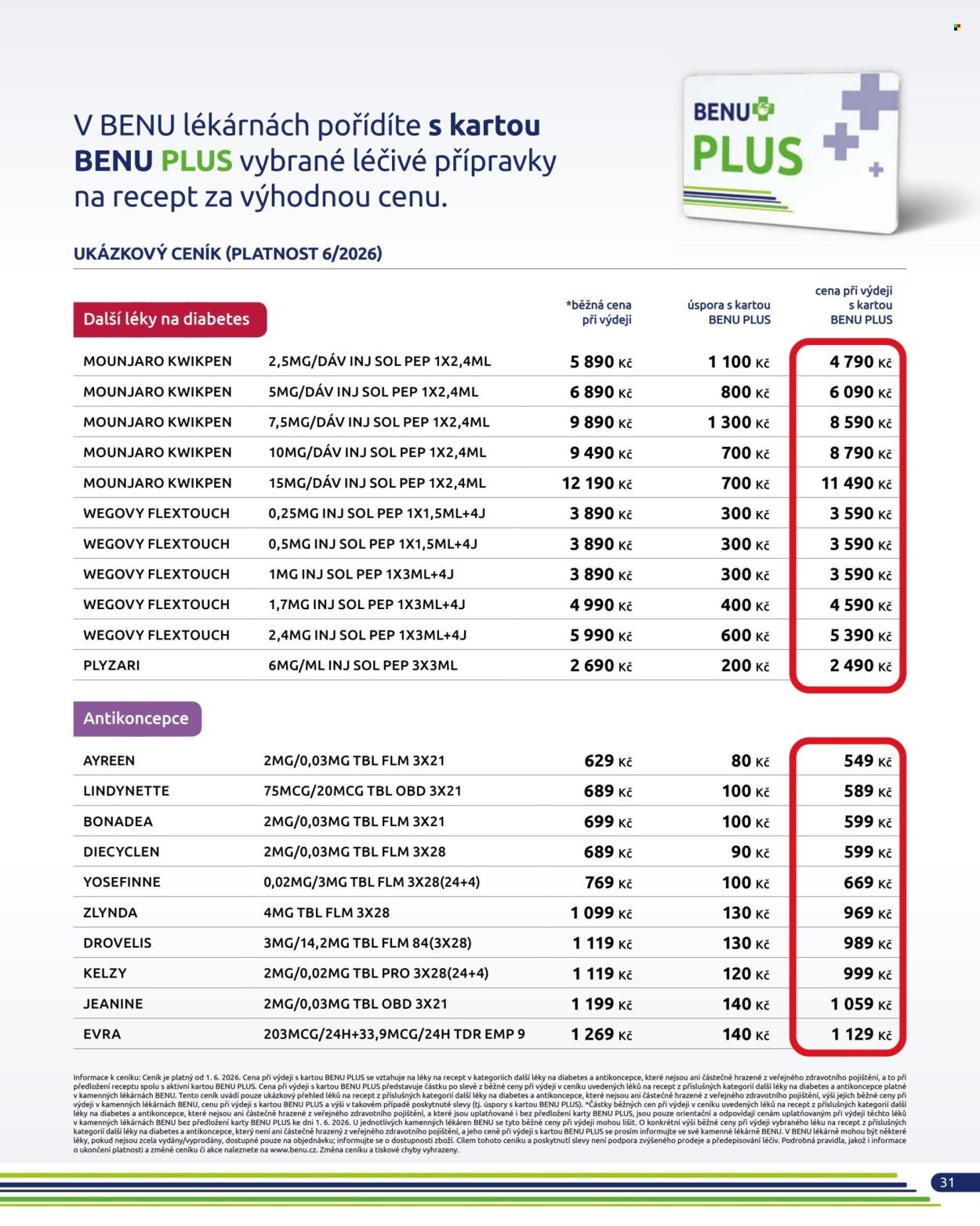 BENU LÉKÁRNA leták - Od středy 1.7.2026