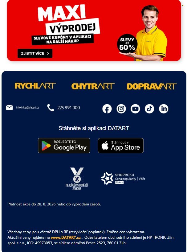 DATART leták - Svět venku počká, nasaďte sluchátka