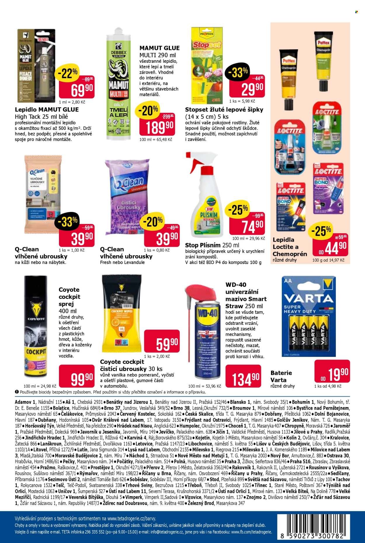 TETA DROGERIE leták - Technický leták