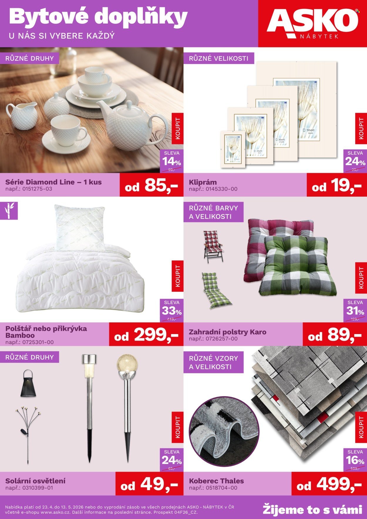 ASKO leták - Bytové doplňky (2026-04-23 - 2026-05-13)