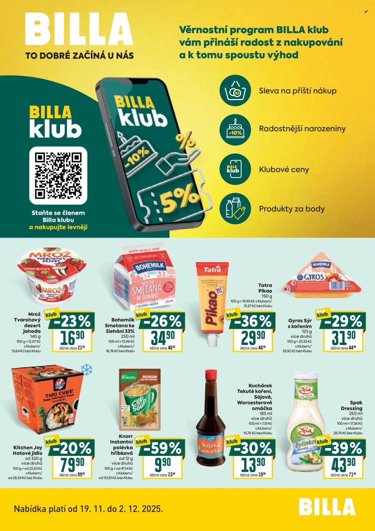 BILLA leták - Klub (2025-11-19 - 2025-12-02)