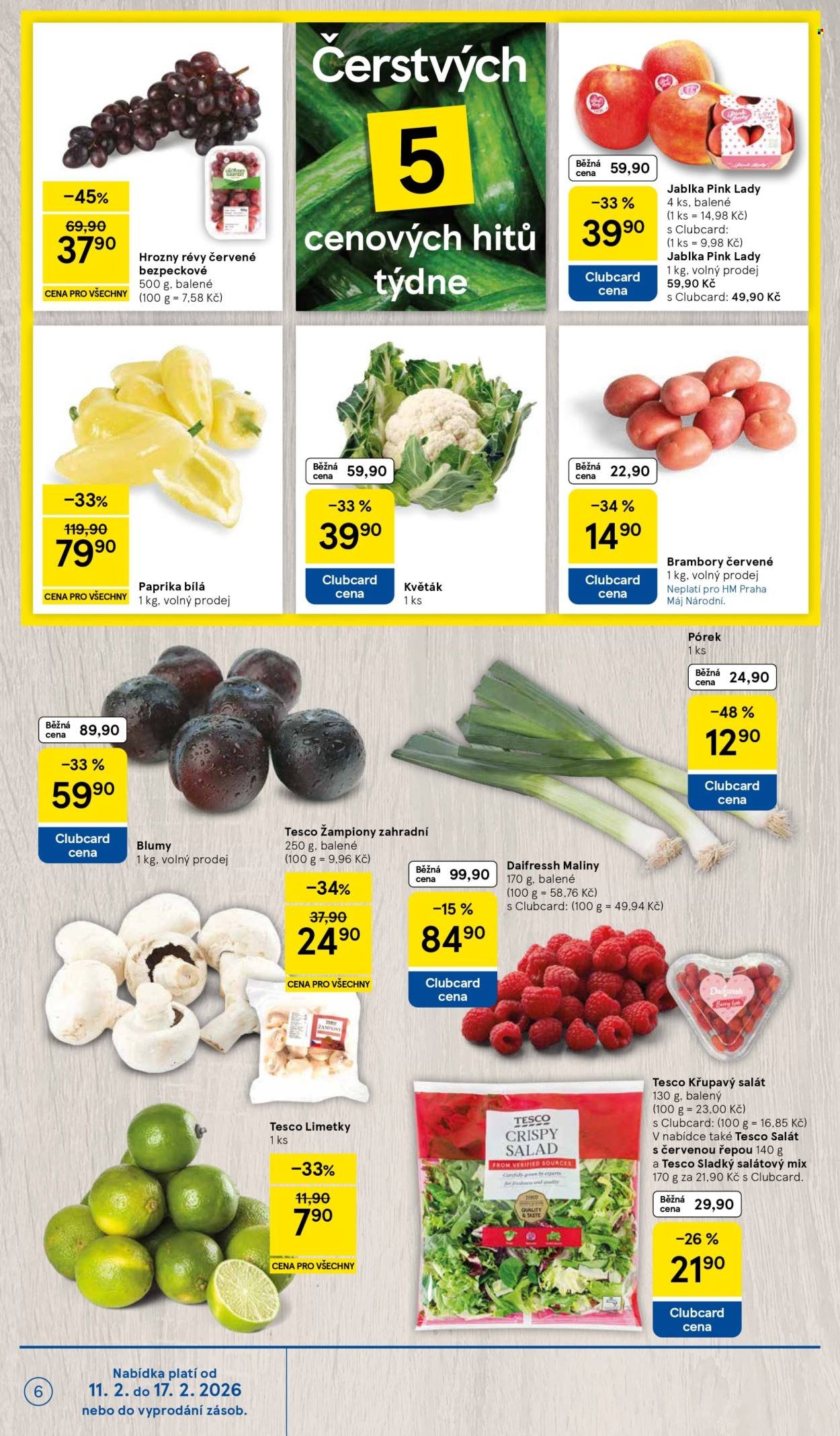 TESCO leták - Valentýn. Vybírejte srdcem. 14.únor (2026-02-11 - 2026-02-17)