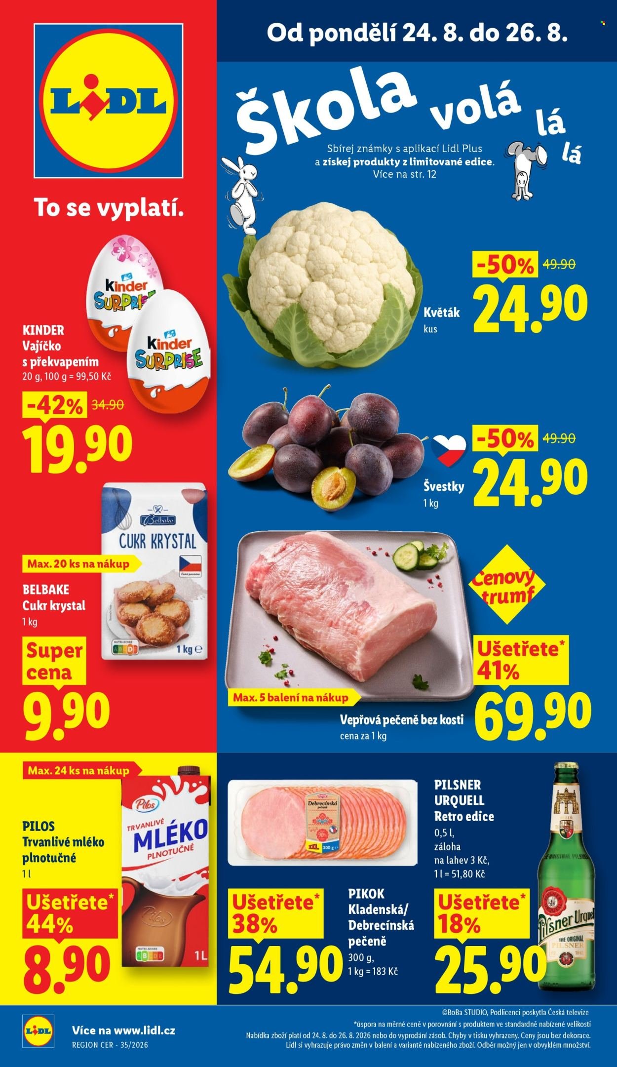 LIDL leták - Od pondělí 24.8.2026