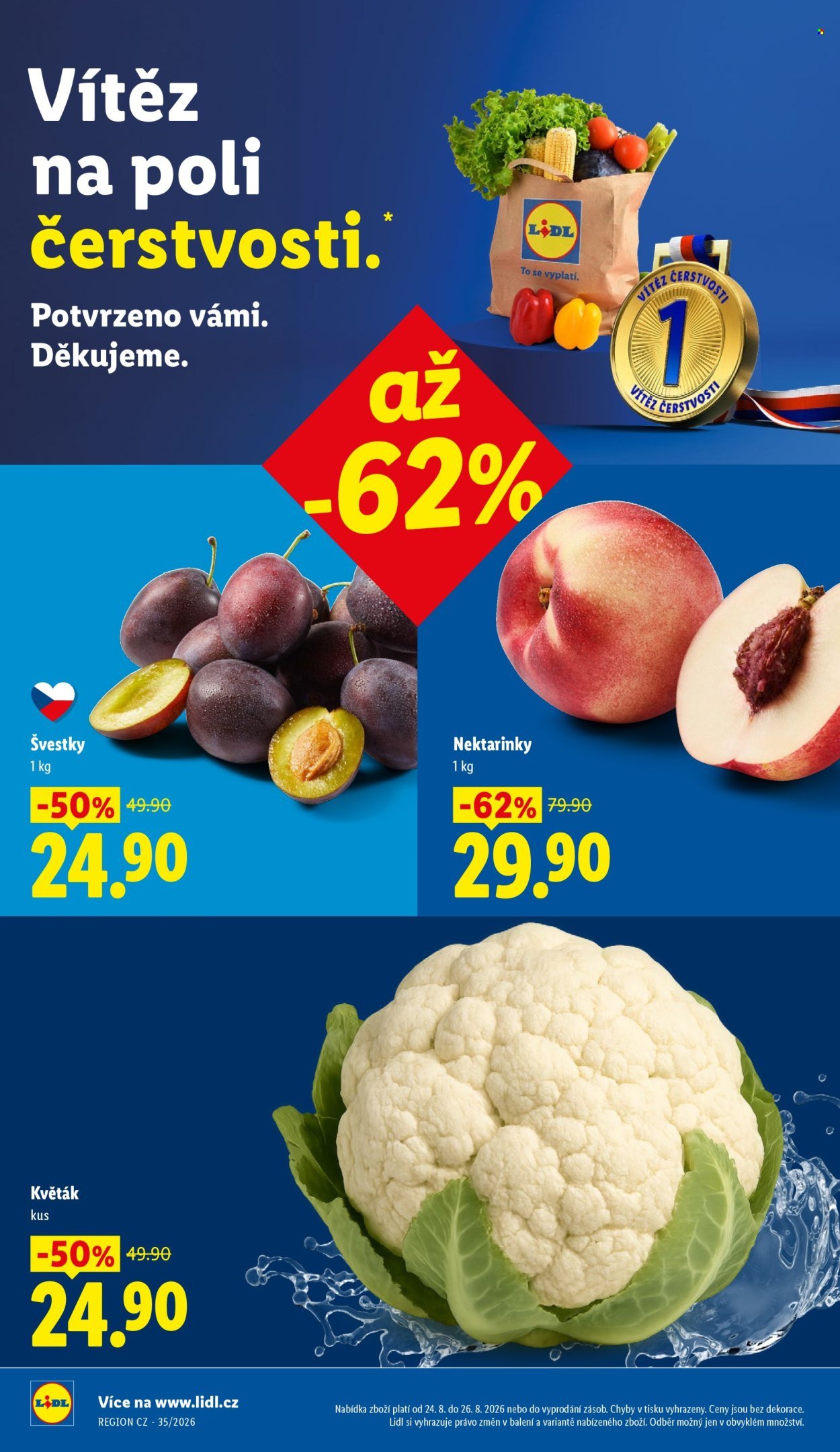 LIDL leták - Od pondělí 24.8.2026