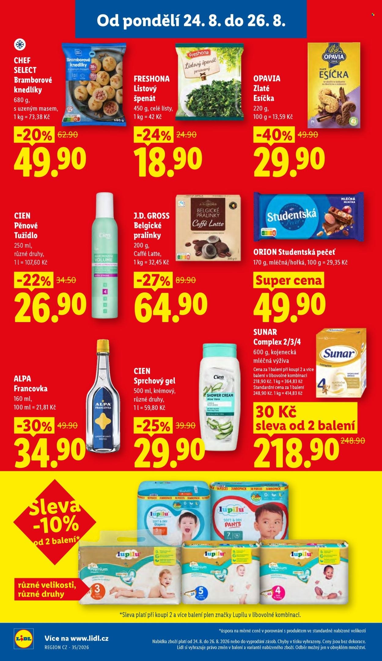 LIDL leták - Od pondělí 24.8.2026