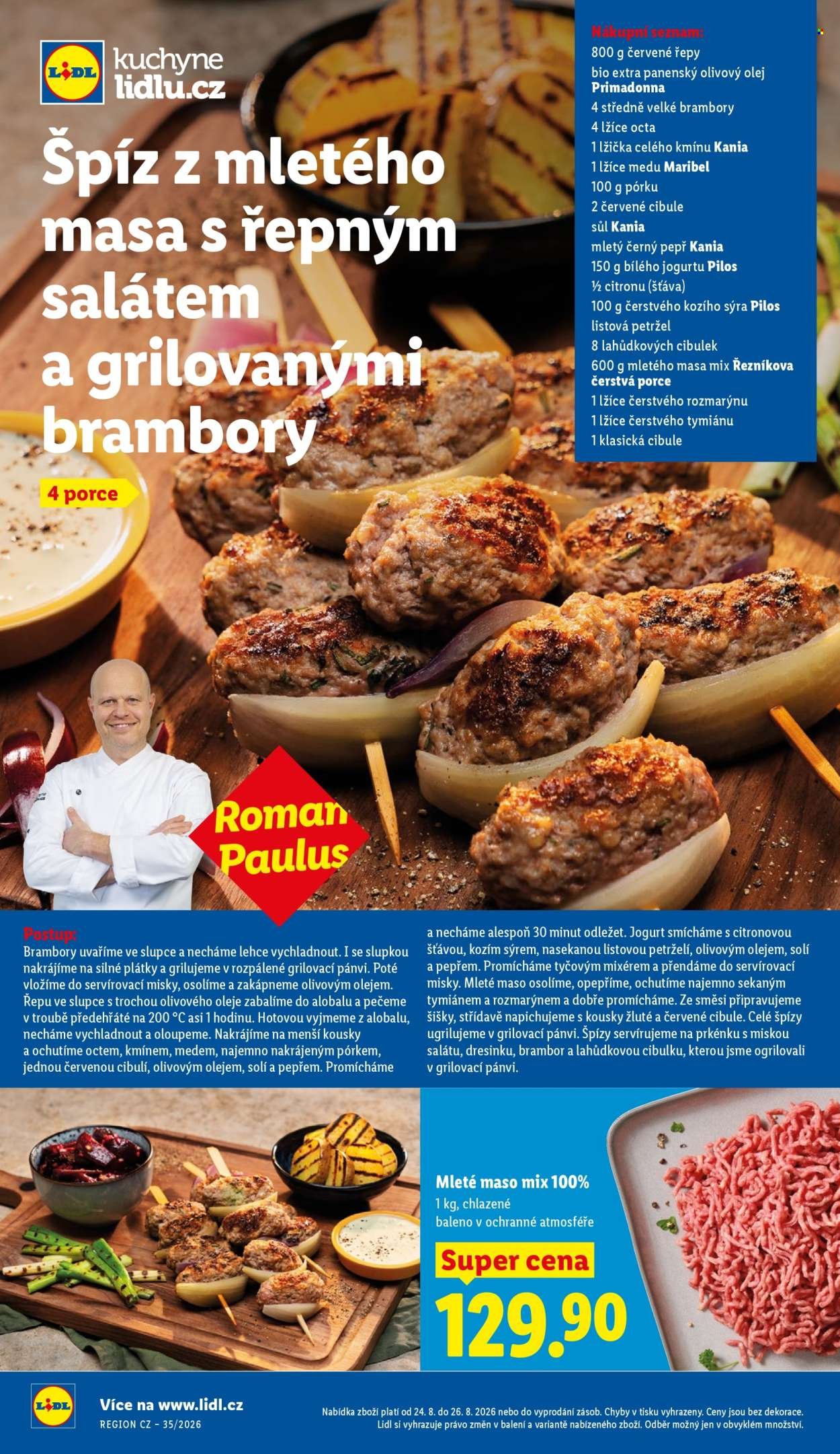 LIDL leták - Od pondělí 24.8.2026