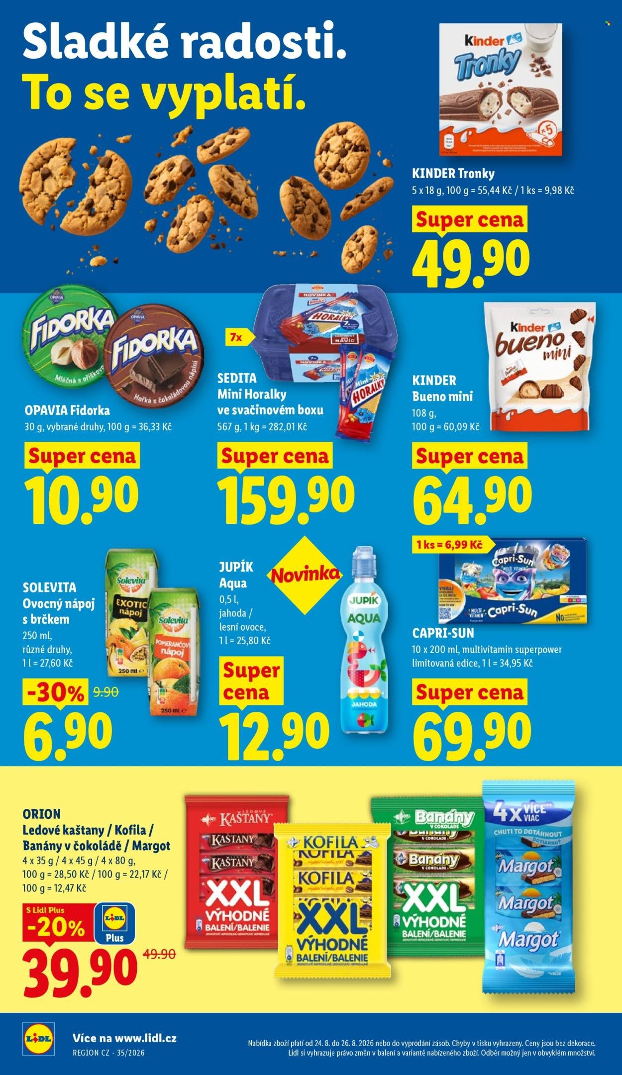 LIDL leták - Od pondělí 24.8.2026