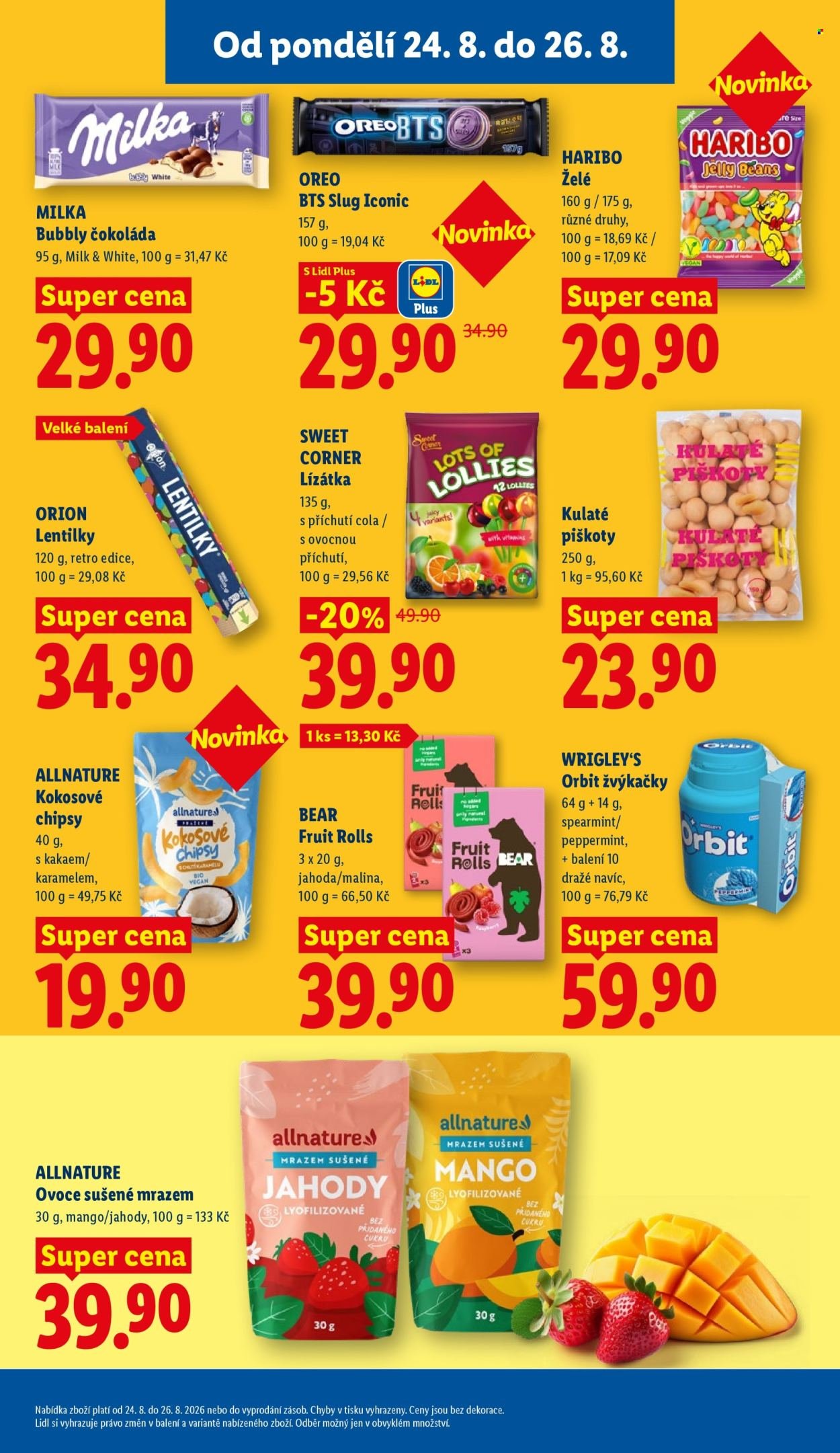 LIDL leták - Od pondělí 24.8.2026