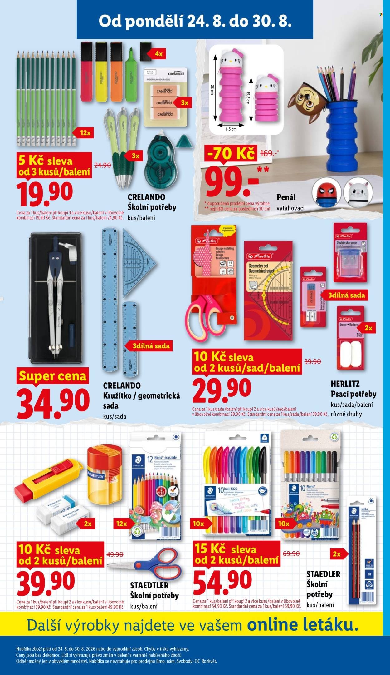 LIDL leták - Od pondělí 24.8.2026