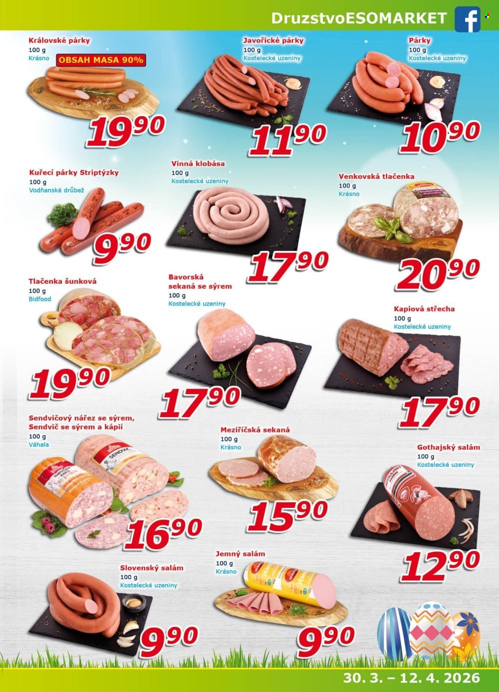 ESO MARKET leták - Od pondělí 30.3.2026 (2026-03-30 - 2026-04-12)