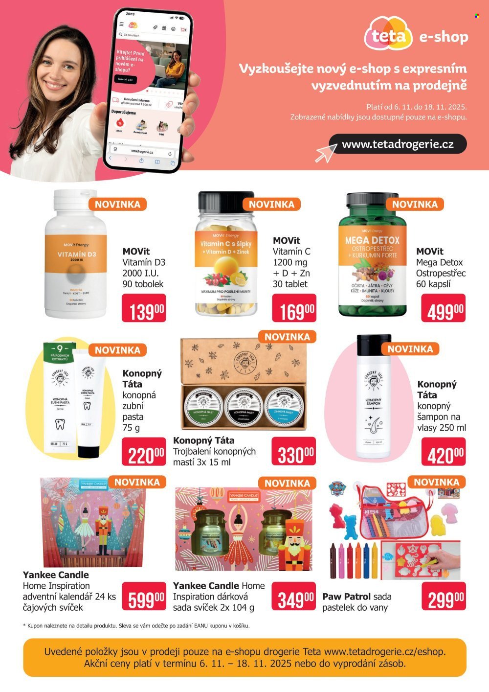 TETA DROGERIE leták - E-shop (2025-11-06 - 2025-11-18)