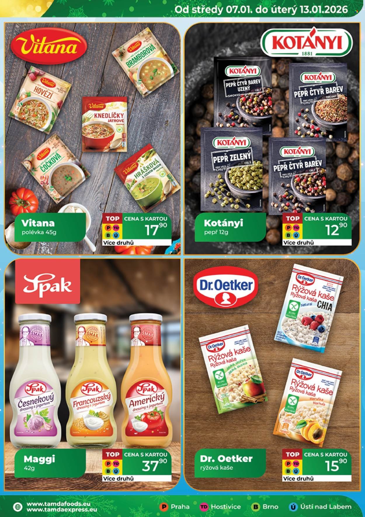 TAMDA FOODS leták - Od středy 7.1.2026 (2026-01-07 - 2026-01-13)