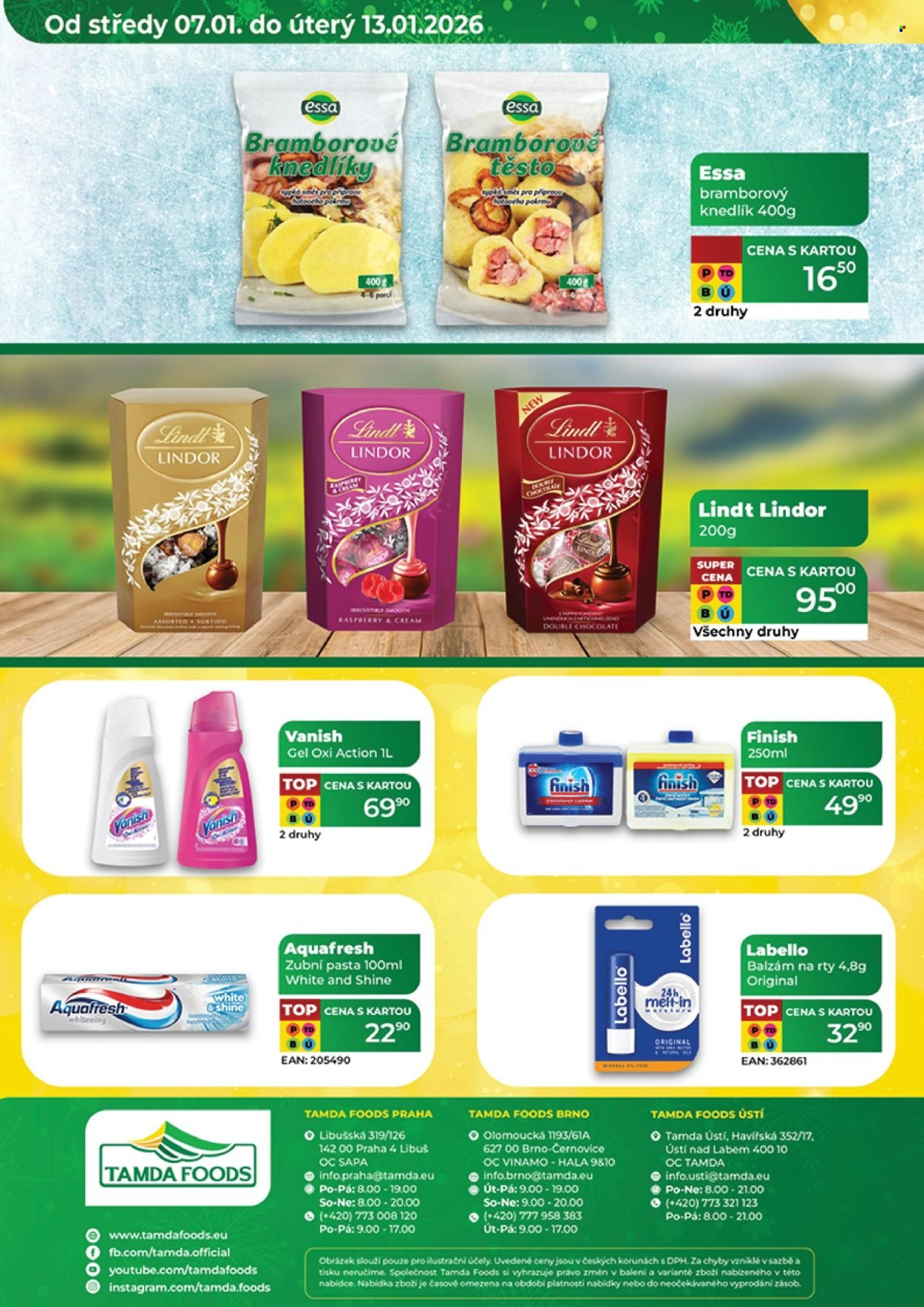 TAMDA FOODS leták - Od středy 7.1.2026 (2026-01-07 - 2026-01-13)