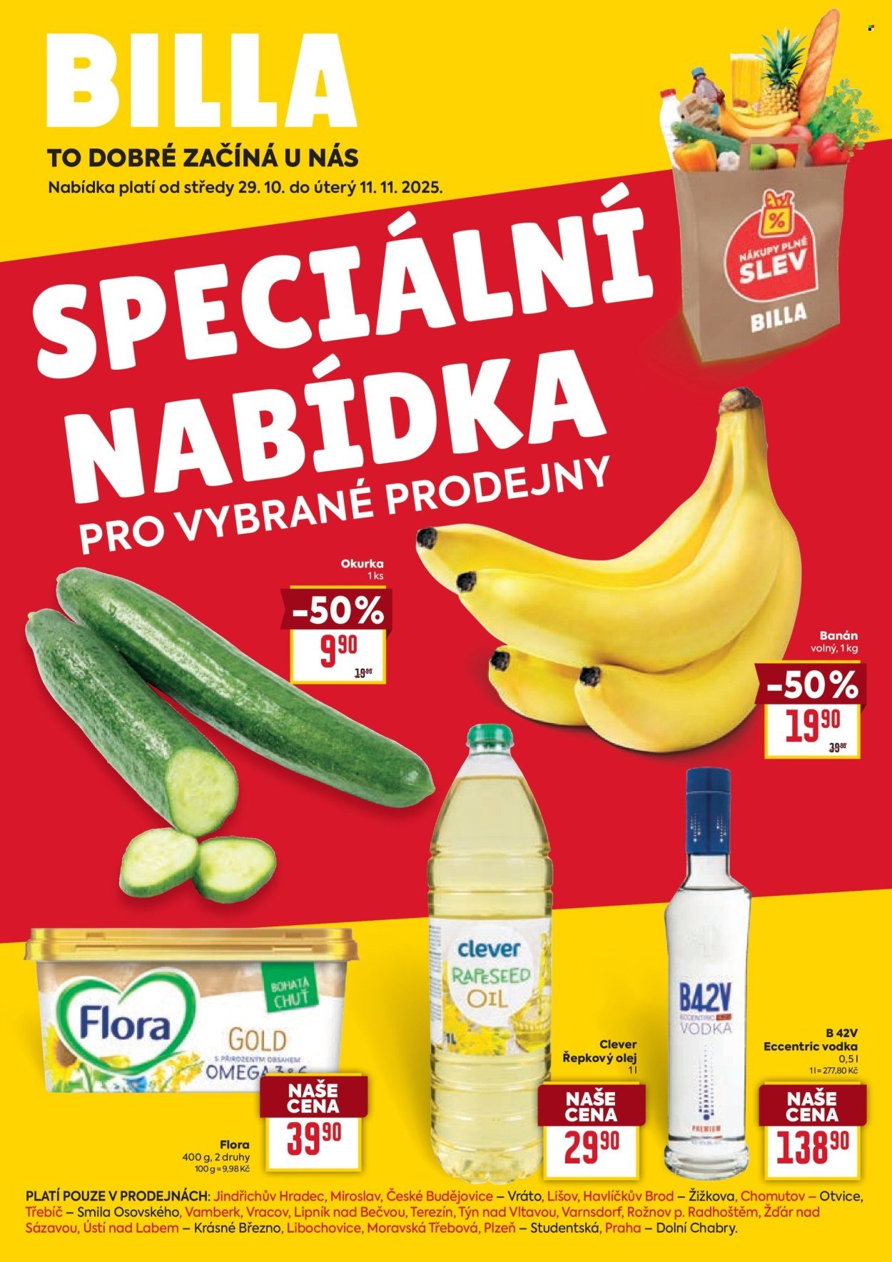 BILLA leták - Speciální nabídka: vybrané prodejny (2025-10-29 - 2025-11-11)