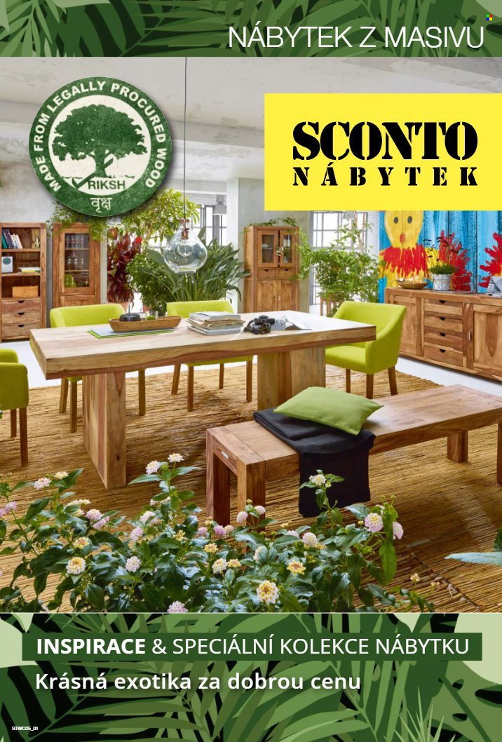 SCONTO NÁBYTEK leták - Nábytek z masivu