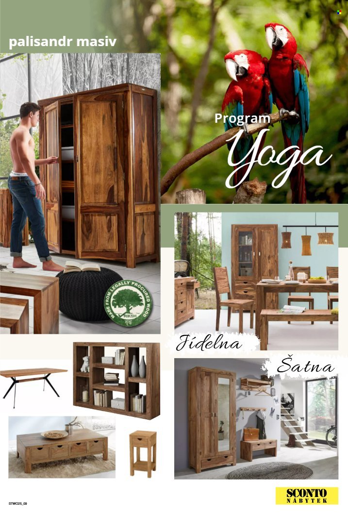 SCONTO NÁBYTEK leták - Nábytek z masivu