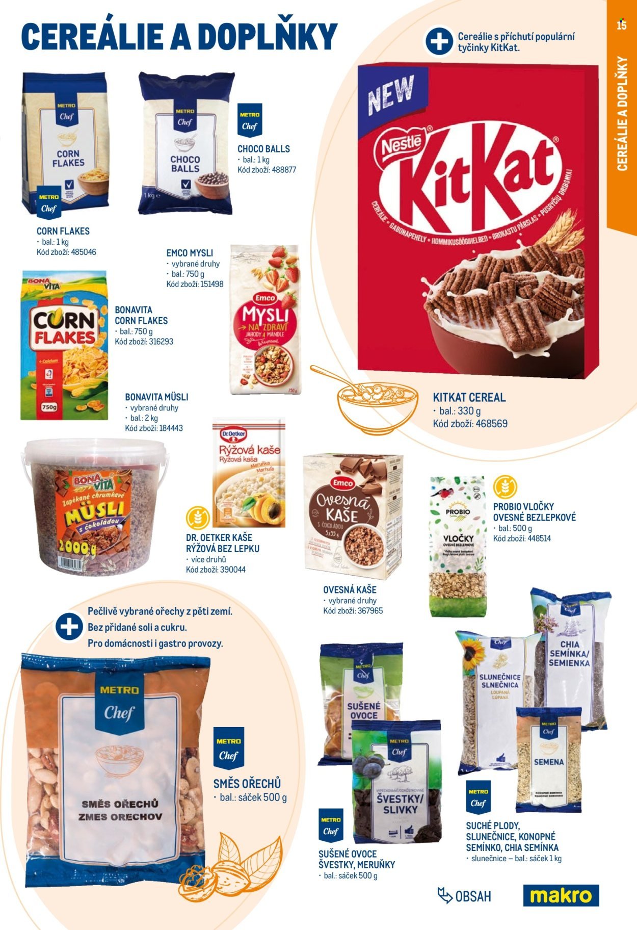 MAKRO leták - Snídaně