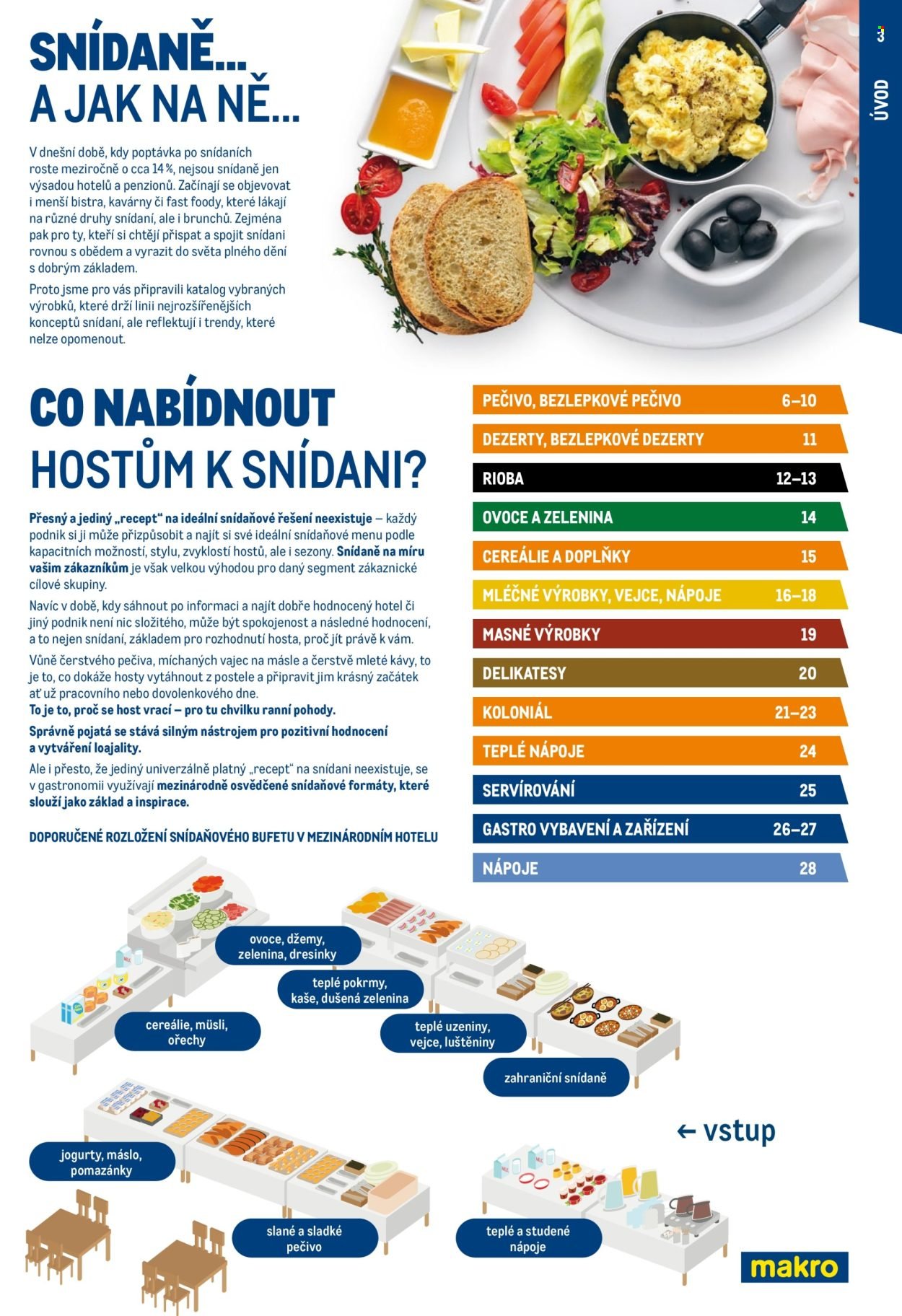 MAKRO leták - Snídaně