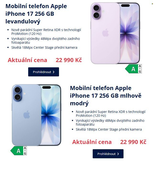 DATART leták - Řada Iphone 17 již od 7 790 Kč díky výkupu s bonusem