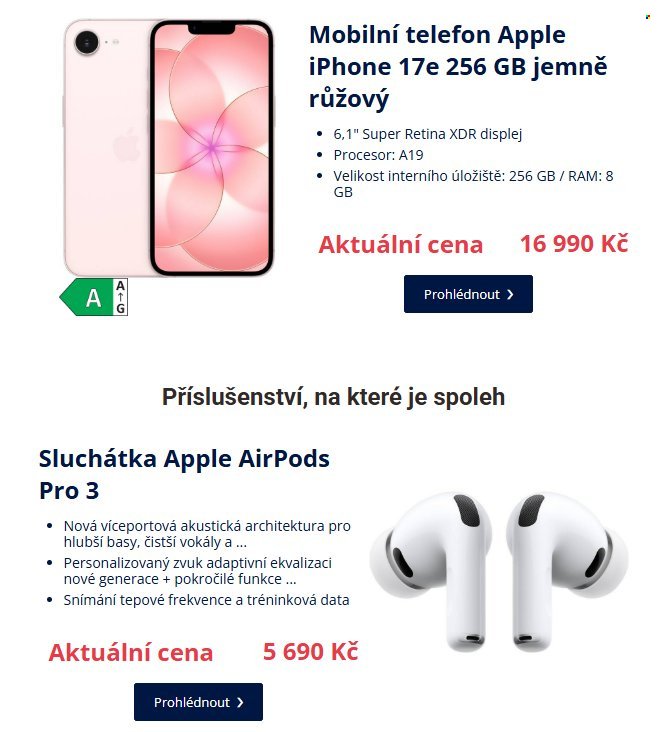 DATART leták - Řada Iphone 17 již od 7 790 Kč díky výkupu s bonusem