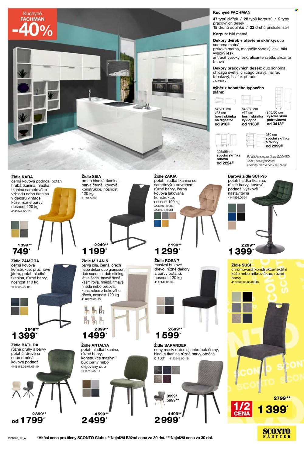 SCONTO NÁBYTEK leták - -40% na ložnice, postele, matrace, rošty, šatní skříně, komody, noční stolky