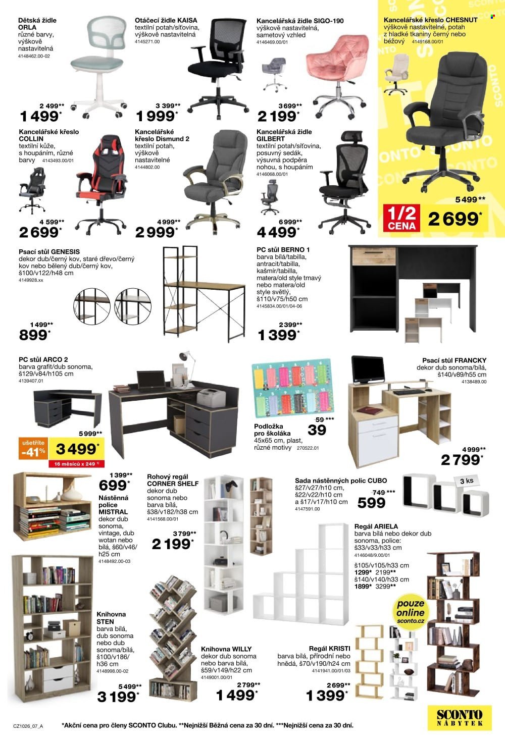 SCONTO NÁBYTEK leták - -40% na ložnice, postele, matrace, rošty, šatní skříně, komody, noční stolky