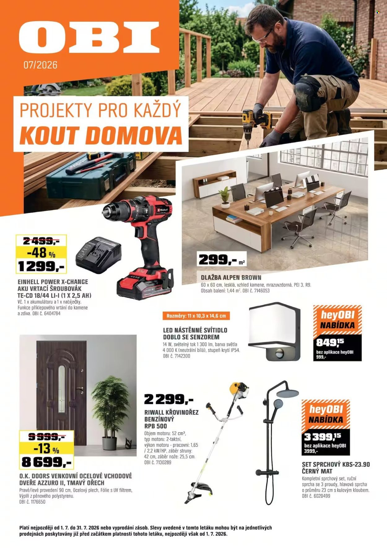 OBI leták - Projekty pro každý kout domova