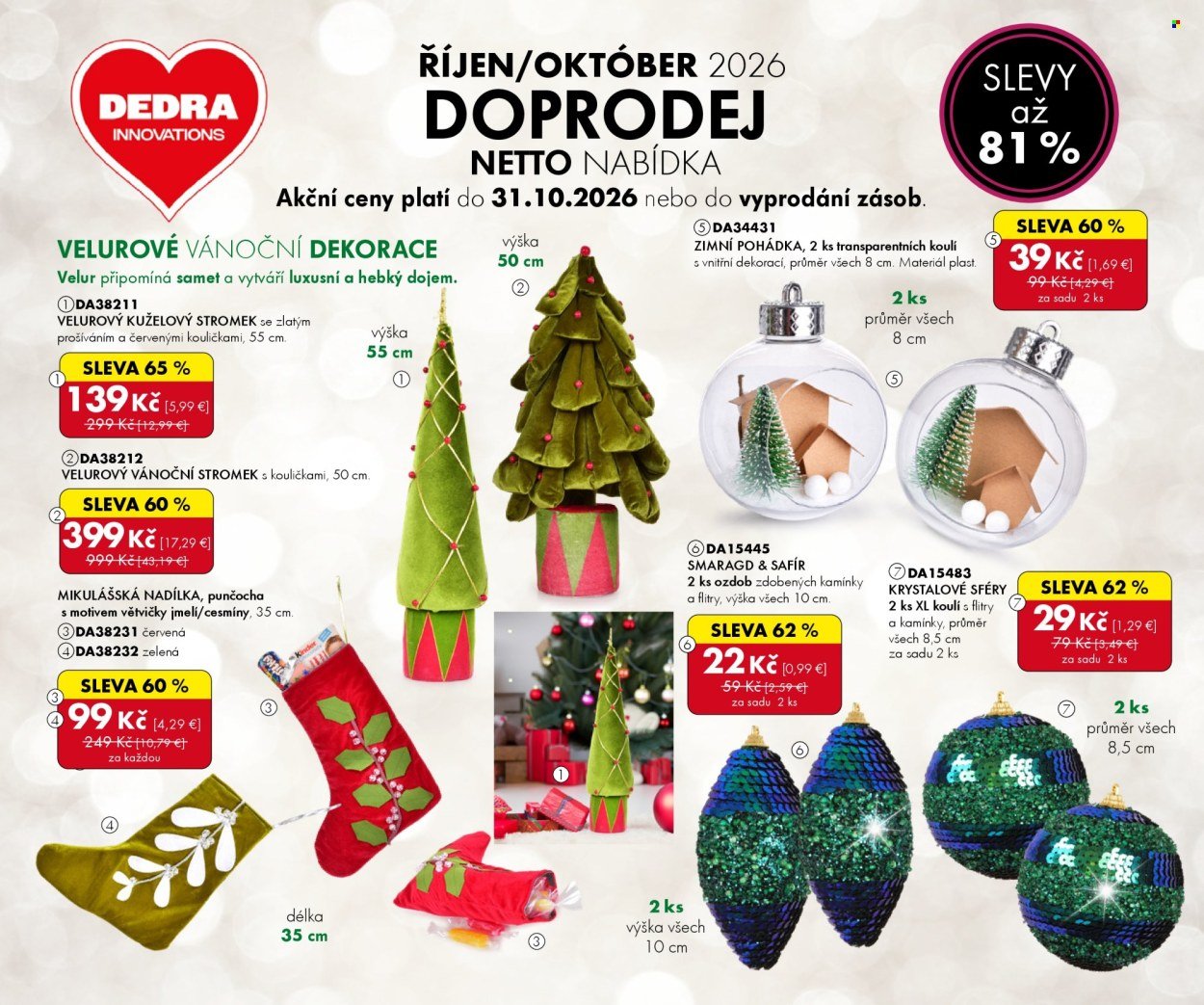 DEDRA leták - Doprodej
