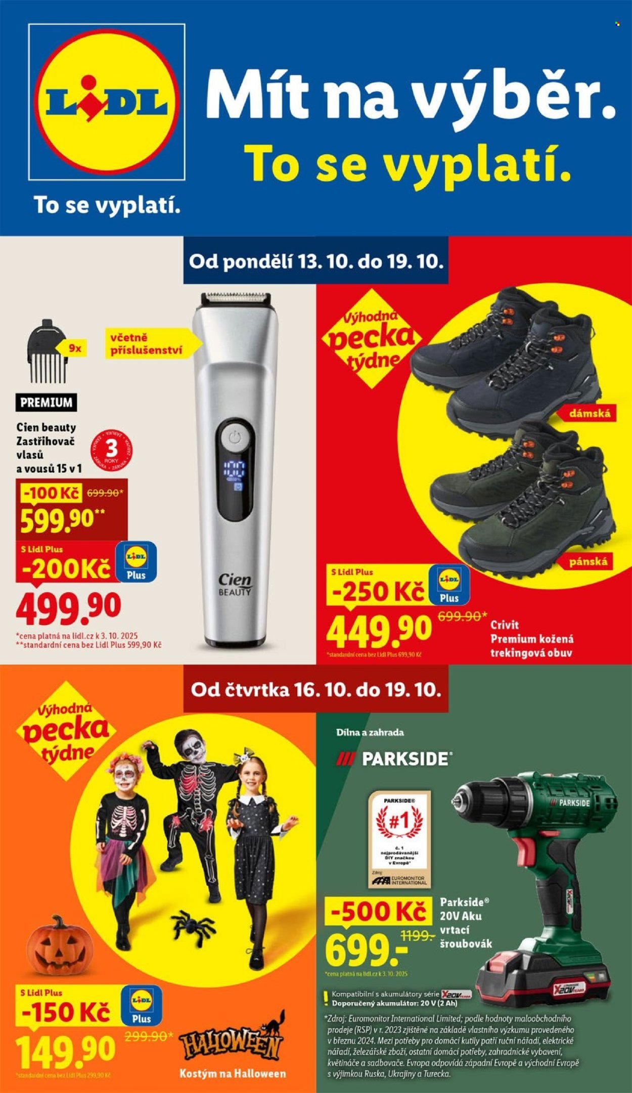 LIDL leták - Spotřební zboží (2025-10-13 - 2025-10-19)
